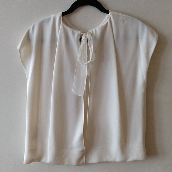 3.1 Phillip Lim Draped Key Hole Top w/ Chiffon Tie - Picture 2 of 3